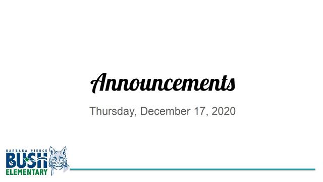 Announcements 2020-1217